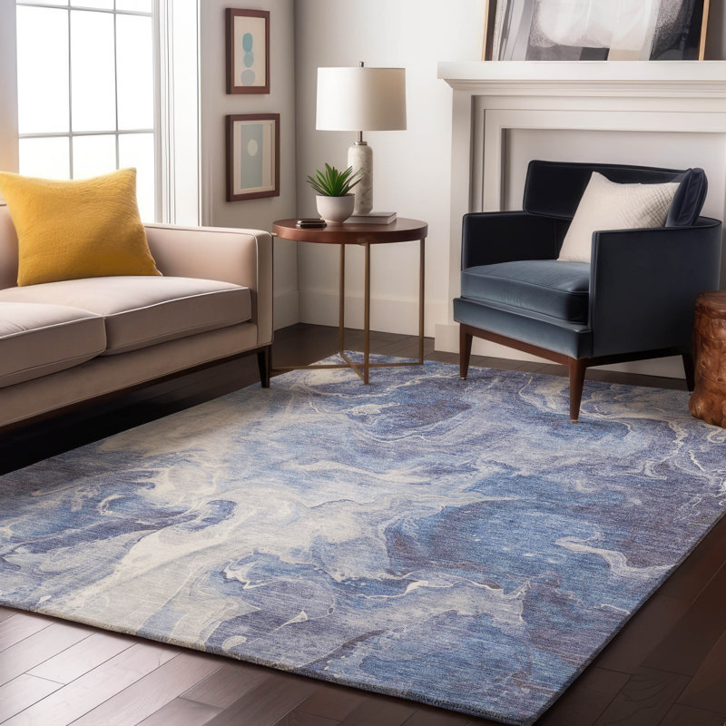 Tapis abstrait Premium lavable à la machine Mehara AMF1687, Rectangle 2 pi 6 po x 3 pi 10 po