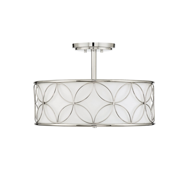 Baileyann 4-Light Ceiling Light in Nickel, Nickel