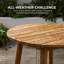 Table de bout en bois d'acacia massif