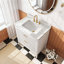 Freestanding Standard Single Vanity Bathroom Vanity With Engineered Marble Top-759658802-759658803