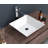 Myhomekeepers 16'' Ceramic Rectangular Bathroom Sink