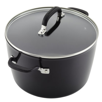 8 pintes Kitchenaid Marmite antiadhésive en aluminium anodisé dur avec couvercle
