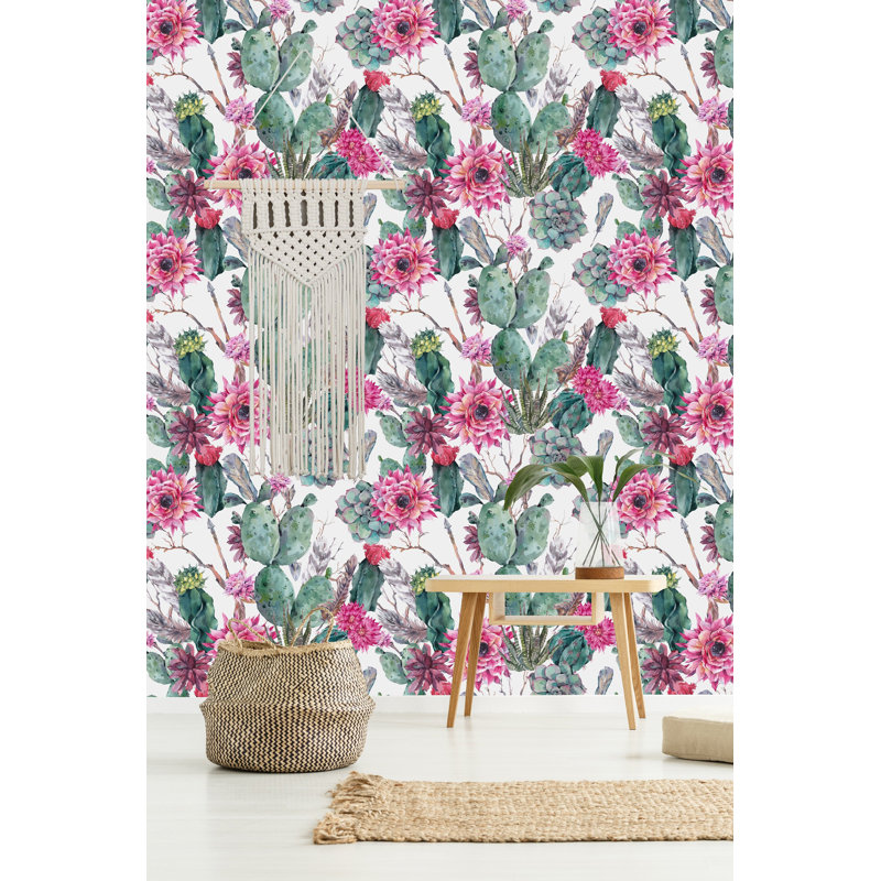 Peel & Stick Floral Wall Mural, 25" W x 75" L