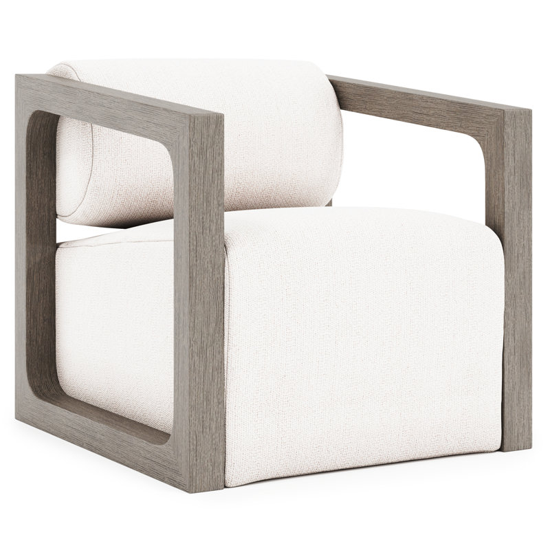 Leilani Outdoor Teak Swivel Lounge Chair, Weathered Teak