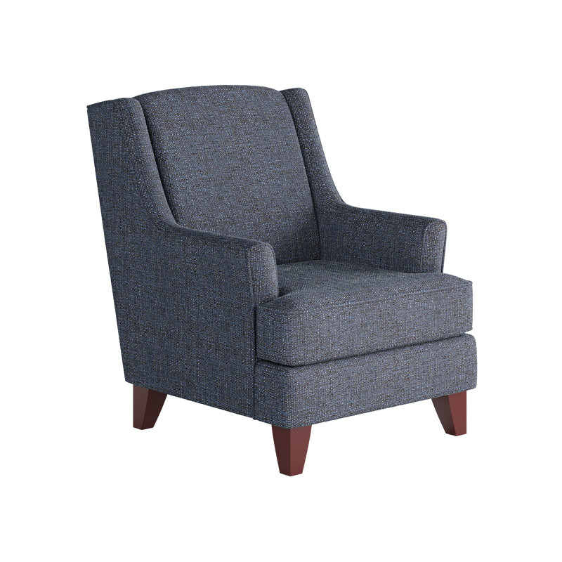 Venton Upholstered Accent Chair, Sugarshack Navy Polyester