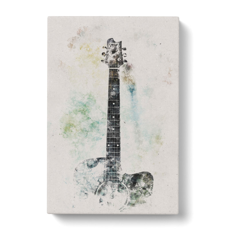 Acoustic Guitar - Wrapped Canvas Painting, 91cm H x 60cm W x 3cm D