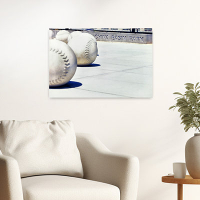 Baseball Sculpture In China Basin Park, At&T Park, San Francisco, California, Usa Contemporary Wall Art