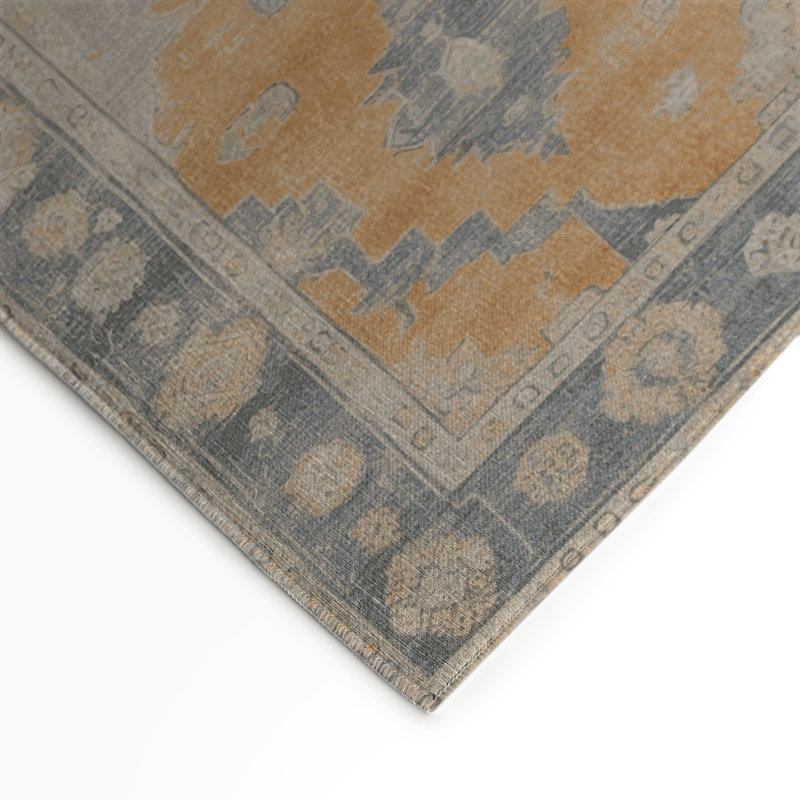 Tapis gris intérieur et extérieur surteint, Rectangle 5 pi x 7 pi