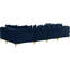 138" Wide Velvet Symmetrical Corner Sectional-82749524