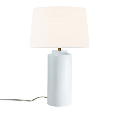 Luminance - Tower Ceramic Portable Lamp - Bisque - White