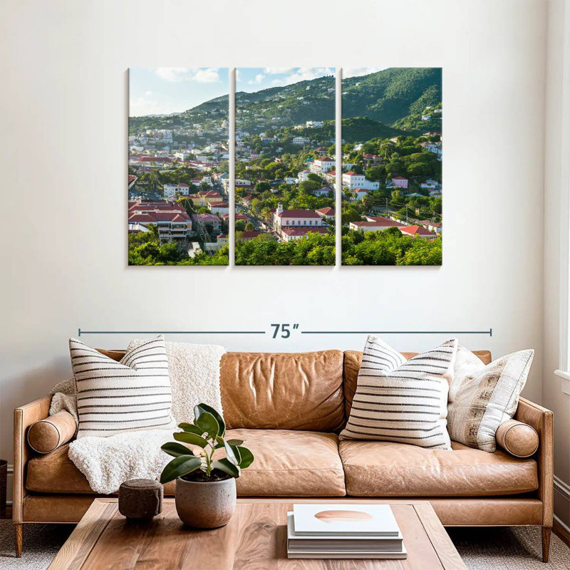 Rorry Charlotte Amalie Cityscape, 36" H x 57" W