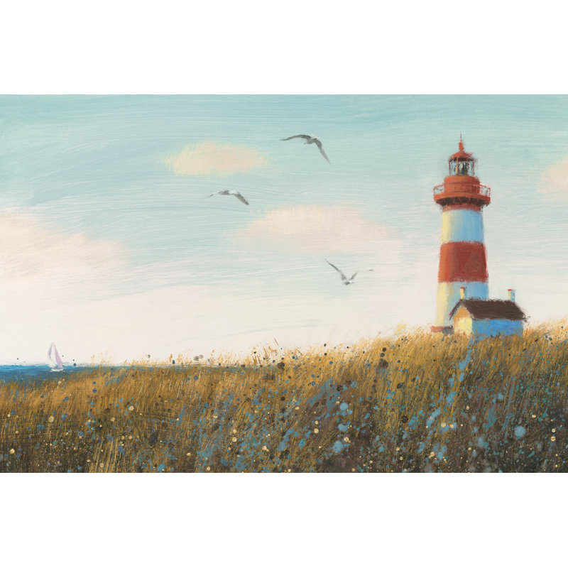 Seaside View I by James Wiens - Wrapped Canvas Painting, 51cm H x 76cm W x 3.8cm D
