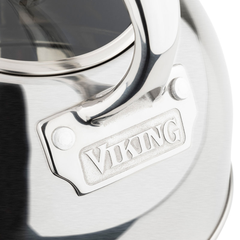 Satin Silver 2.6-Quart Stainless Steel Whistling Tea Kettle