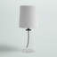 Lampe de table transparente / noire 15,75 po Chiasson