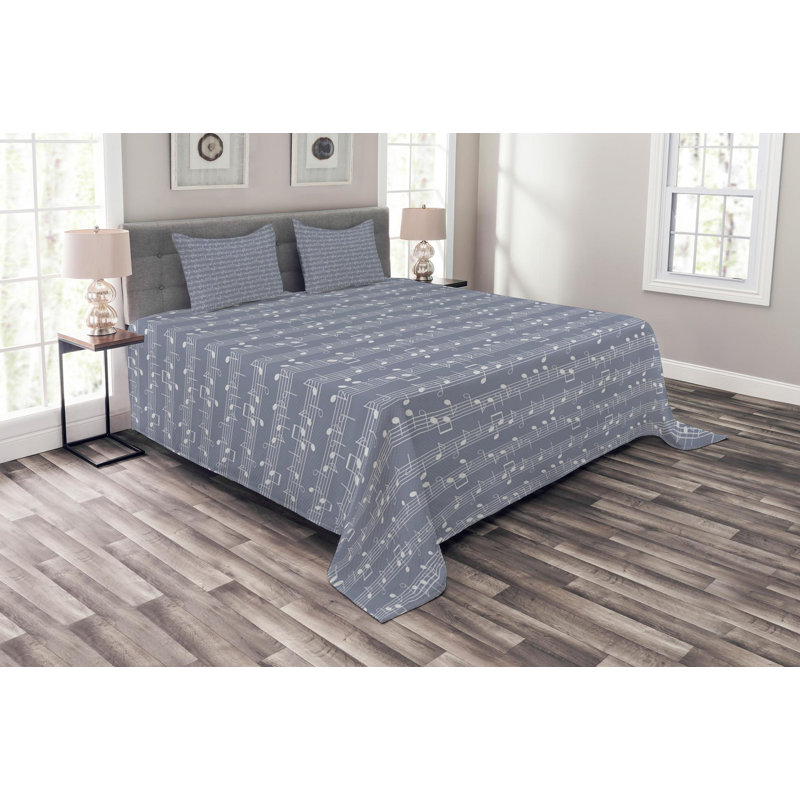 Modern & Contemporary Polyester Coverlet, Queen Coverlet + 2 Shams