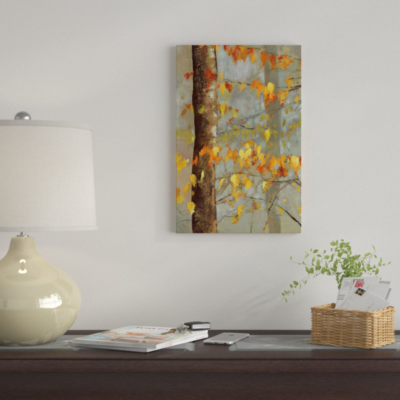 « golden branches i », impression sur toile, H 26 po x l 18 po x P 1,5 po, Toile tendue, Pas de tapis