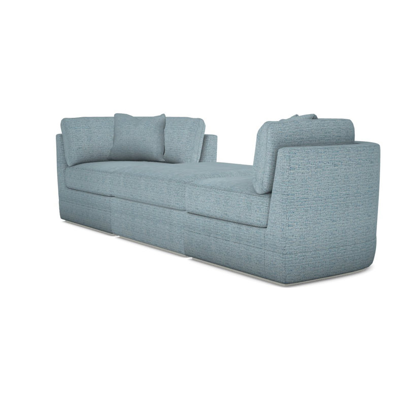 Thom Filicia Home Sectional, Casa Blanca, Tuck Cobalt Polyester Blend