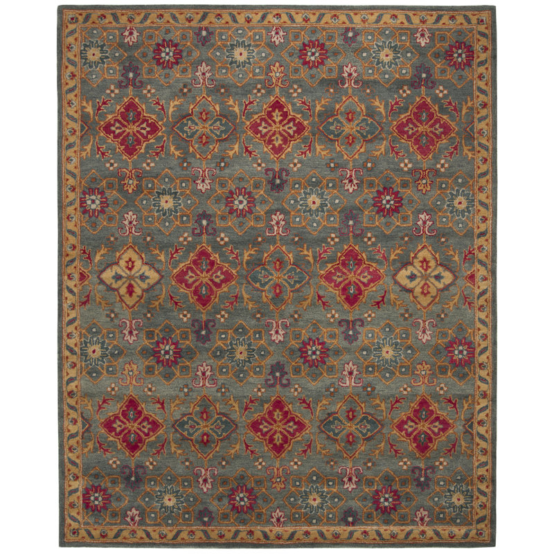 Wahcheechee Hand Tufted Wool Oriental Rug, Rectangle 8' x 10'