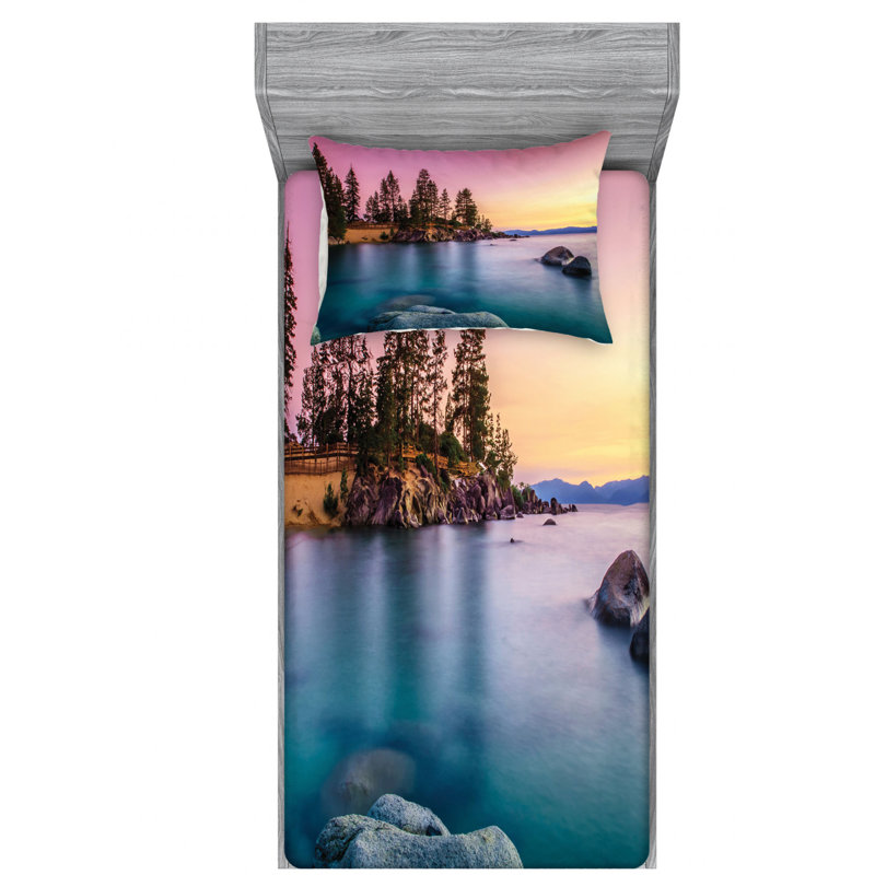 Microfiber Sheet Set, Twin Sheet Set with Fitted Sheet