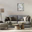 «Abstract with Subtle Forms», art mural encadré flottant noir par Susan Jill-1690423834-1690423839