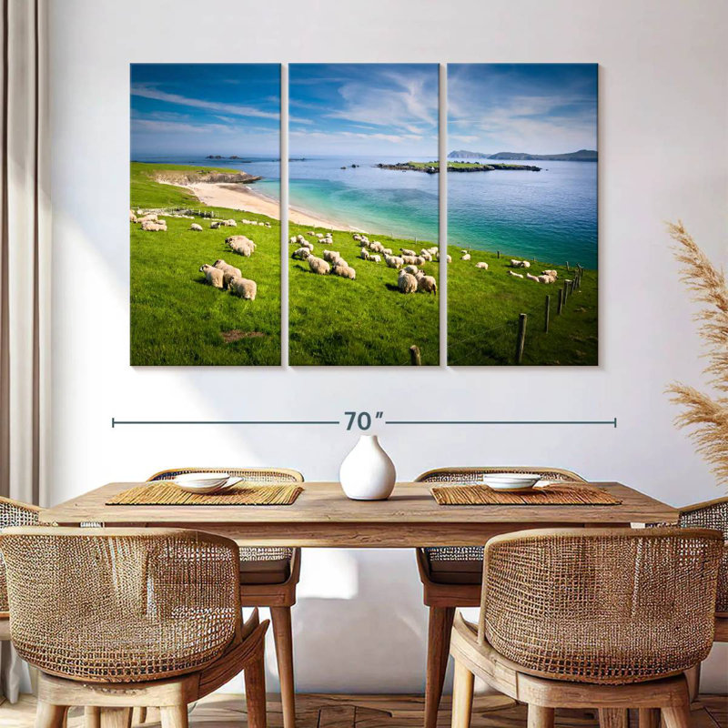 Brampt Sheep In Paradise, H 42 po x l 65 po