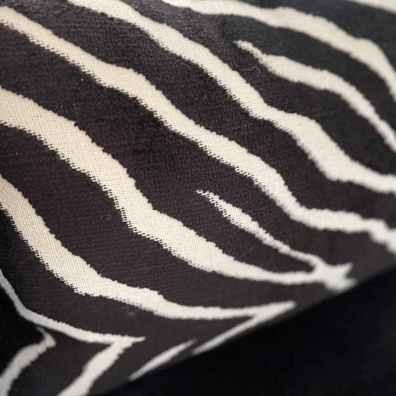Raven Palm Lumbar Indoor/Outdoor Pillow Cover & Insert