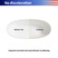 59 x 29.5 Freestanding Bathtub, Oval Shaped Stone Resin Freestanding Tubs, Solid Surface Matte White Soaking Tub with Overflow and Pop-up Drain