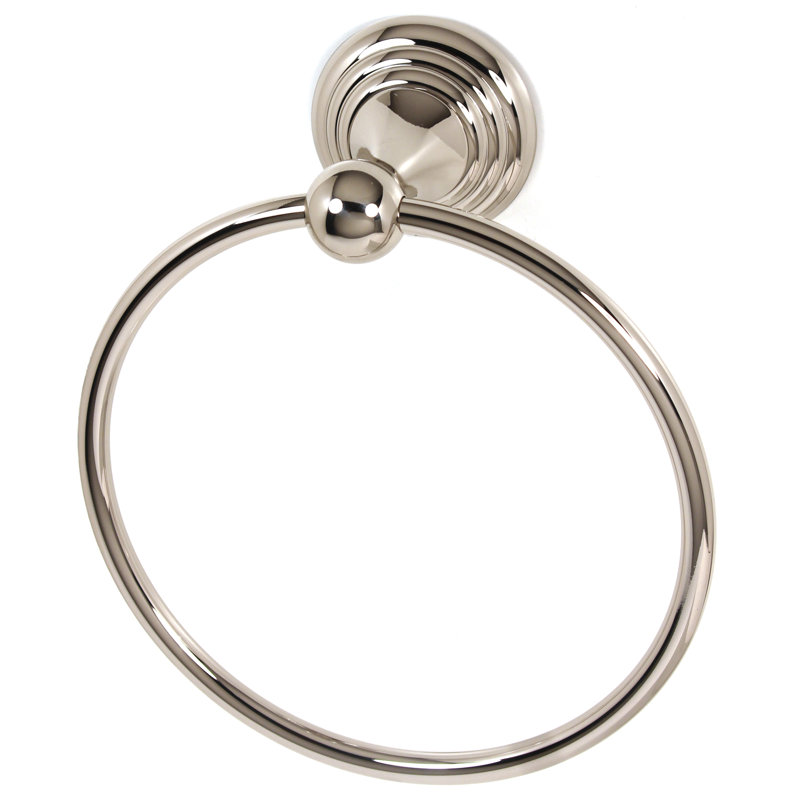 Embassy Wall Mounted Towel Ring, Polished Nickel