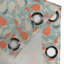 Underwater Grommet Curtain Decorative 2-Panel Window Drapes, 50"x63", Salmon Coconut Turquoise-1435616035