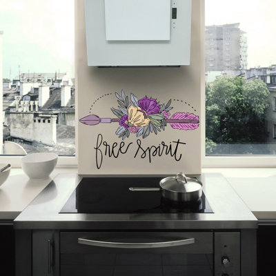 Décalcomanie murale Boho Arrow Spirit Flowers