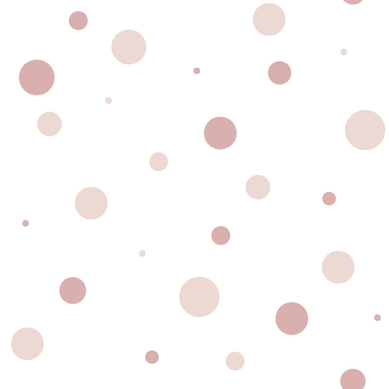 Nerijus Little Explorers 2 Polka Dots Wallpaper Roll, Pink