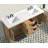 Wellsville 72'' Double Bathroom Vanity with White Quartz Top