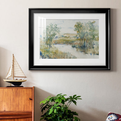 " Trees On The Creek I " Painting Print