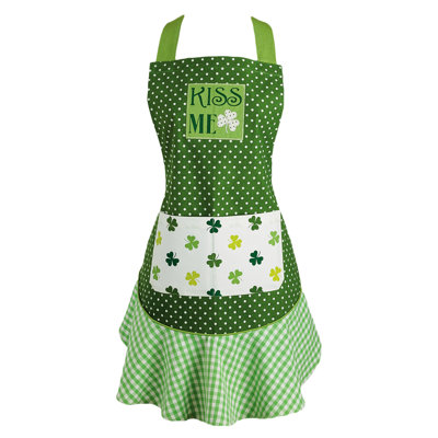 Poche St. Patrick's Day Cotton Bib Apron