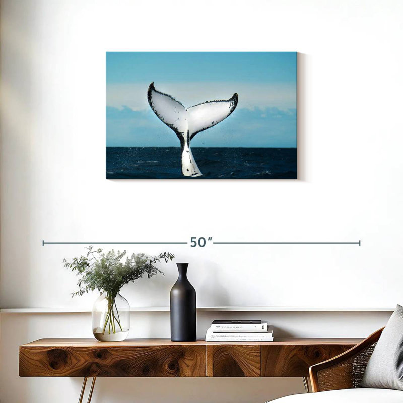 Brampt Whale Fluke, 20" H x 30" W