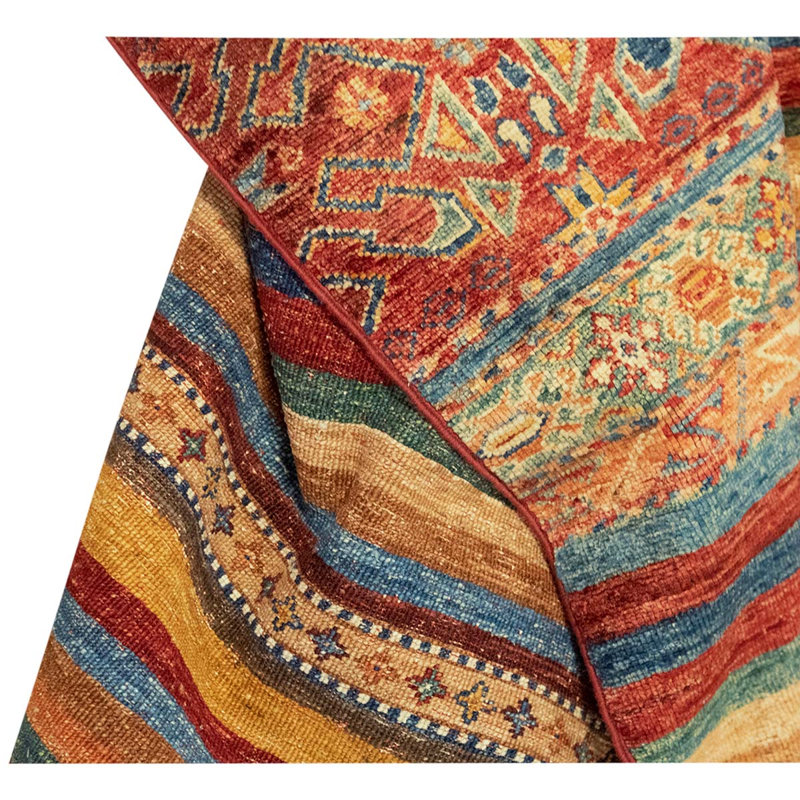 Wool Striped Area Rug