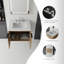 Wall Mounted Single Vanity Bathroom Vanity With Cultured Marble Top-2122977946