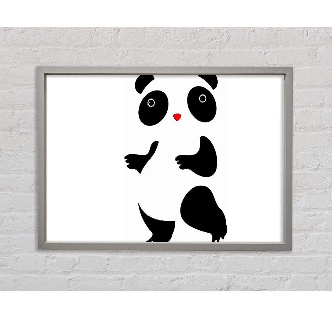 Panda Dance - Einzelner Bilderrahmen Kunstdrucke auf Leinwand