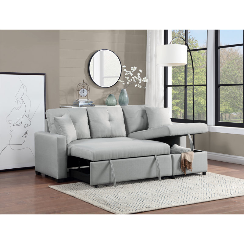 Kassadie Upholstered 53.4'' Sleeper Sofa
