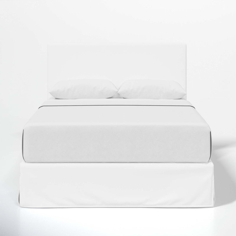 Lit tapissier Verona, Très grand, White Performance Twill