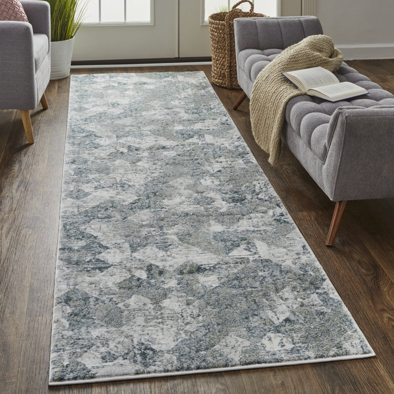 Aybek Abstract Indoor Rug, Runner 2'8" x 8'