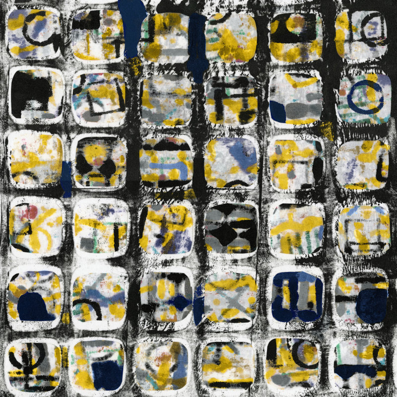 Silver Blue 3' Print