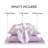 Satin Lilac 100% Satin Luxury Wrinkle Resistant 4-Piece Twin Sheet Set-111014609-111014590
