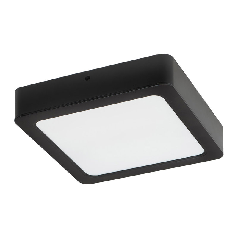 Cirone Plastic LED Flush Mounted Sconce, Matte Black