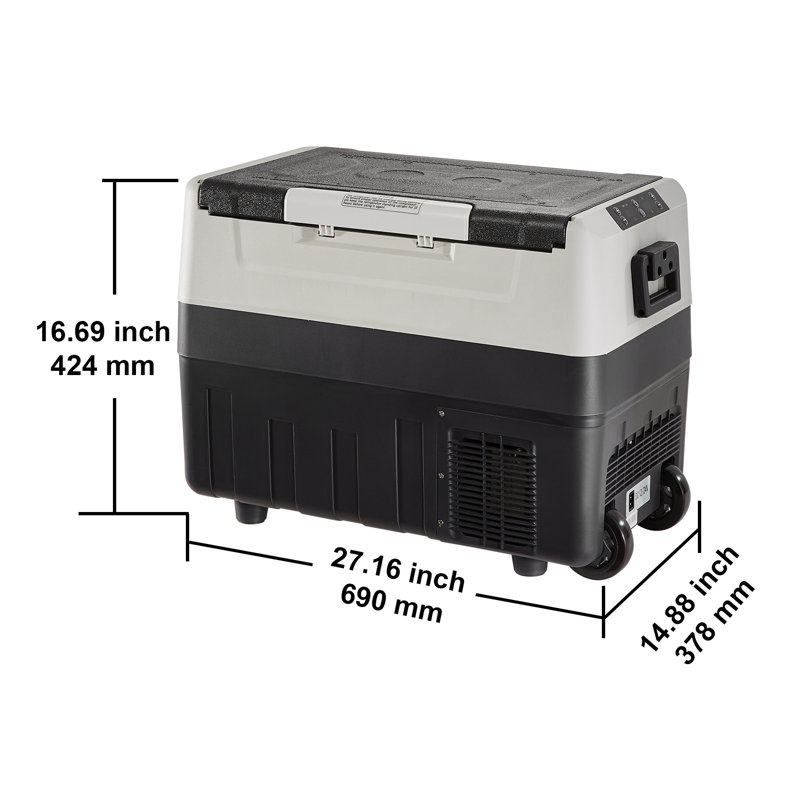 Réfrigérateur portatif 37 litres pour voiture, refroidisseur à compresseur 12 V DC