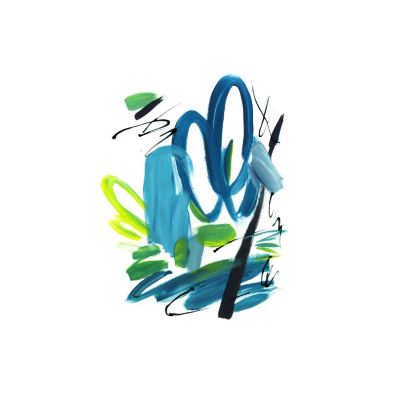 Blurred Lines IV Print by Guseul Park, Outdoor, 32" H x 24" W