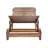 Lounge Chaise Set With Headrest and Retractable Side Tray-1009042210