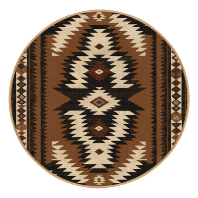  Washable Cowboy Boot Print Southwestern Area Rug