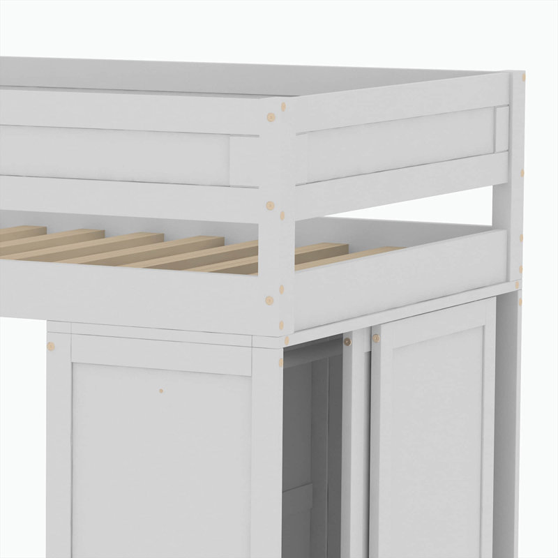Lit mezzanine simple Madisen Kids, Blanc