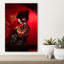Kimono, femme, coloré, élégant, éthéré, portrait, art mural-129091829